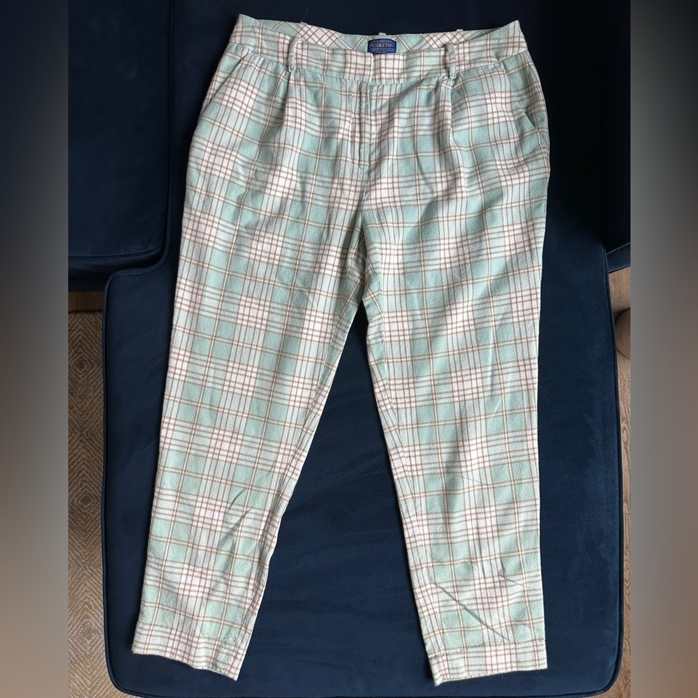 Pendleton retro cropped Plaid mcm golf resort Chinos trousers